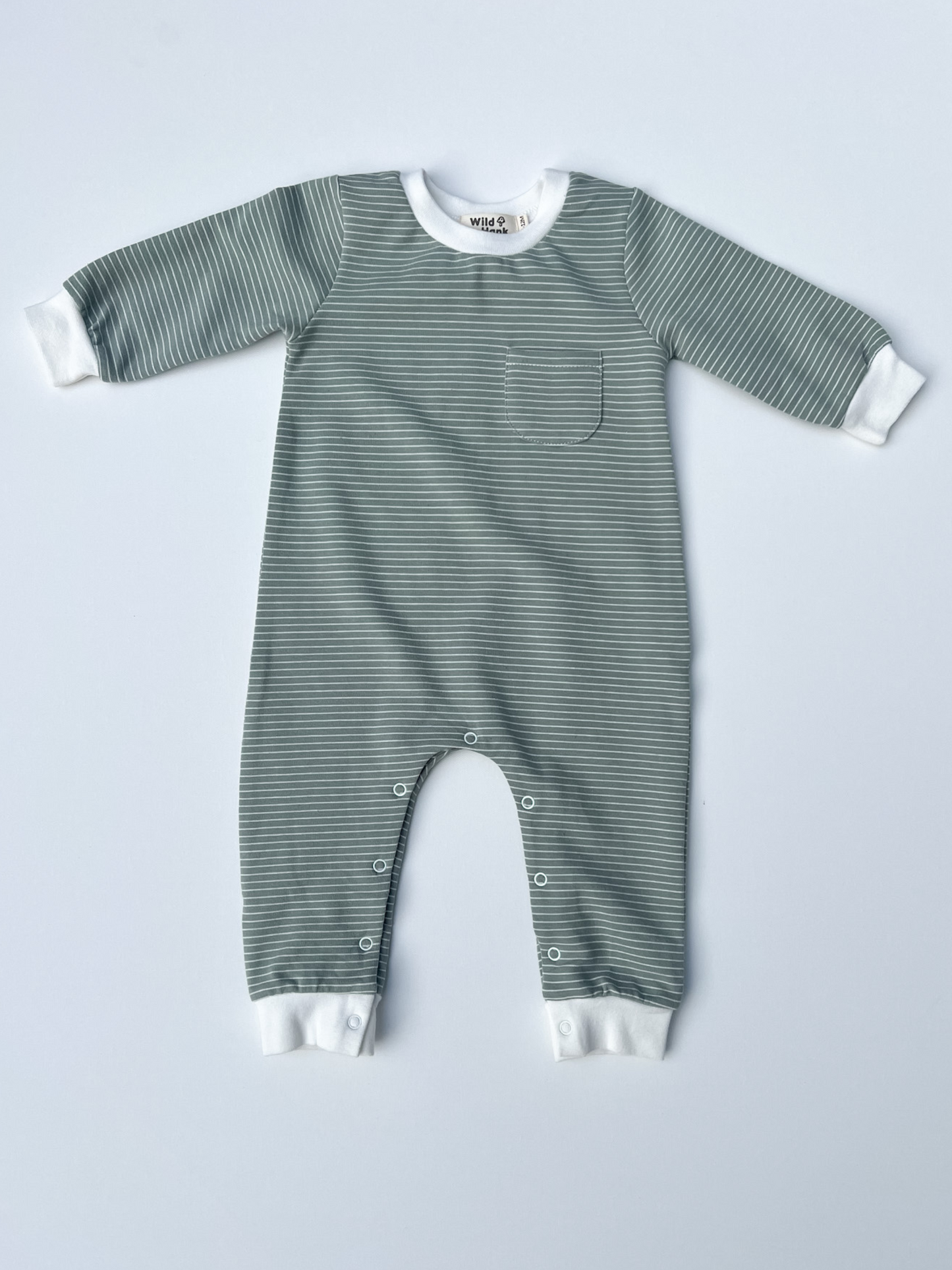 Striped Snap Romper